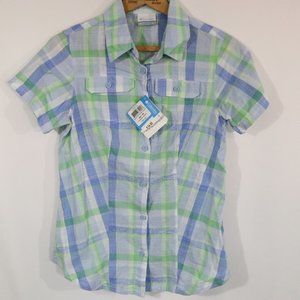 Columbia Siletz Point Short Sleeve Plaid Shirt NWT